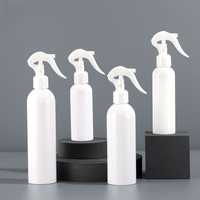 Flacon Pulvérisateur en Plastique PET Givré Noir Blanc Transparent de 100ml 120ml 150ml 250ml 300ml pour Pièce avec Buse à Gâchette et Capuchon