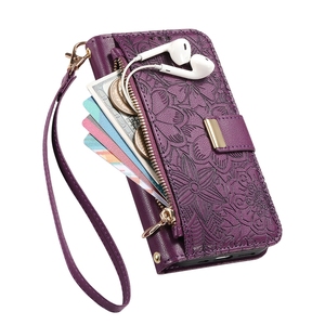 Funda Tipo Cartera con Estampado Floral para Samsung S26/S26 <span class=keywords><strong>Plus</strong></span>/A35/A36/A37, Funda con Correa Cruzada para Galaxy A57/S25FE - Product Image 3