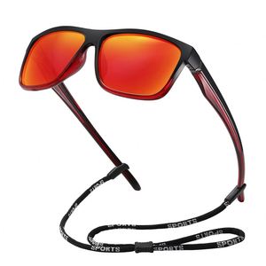 Latest Fashion Retro UV400 Polarized Full Rim Square Lightweight Sports <b>Sunglasses</b> for Men-Durable & Anti-Glare - Product Image 4