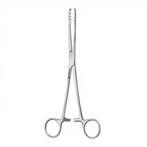 Pince à tampon Ulrich en acier inoxydable de 26,5 cm, instrument médical manuel pour éponges et pansements - Product Image 1