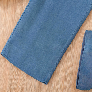 Toptan moda 8-10-12-14 yıl çocuk giysileri yaz rahat kıyafet genç giyim seti kızlar için katı genç kızların giyim - Product Image 5