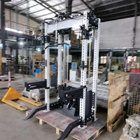 Station multifonctionnelle de musculation à domicile avec rack de musculation à câbles croisés pour l'entraînement en force
