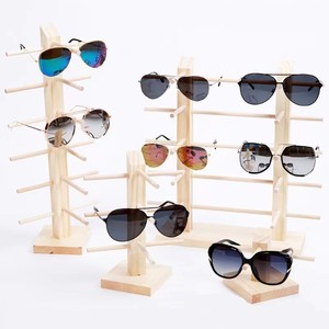 ชั้นวางแว่นตาไม้เนื้อแข็ง 5 ชั้น สำหรับวางบนโต๊ะ ที่เก็บแว่นกันแดด ทนทาน - Product Image 1