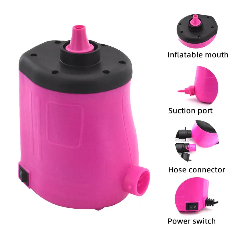 Electric Air Balloon Pump Portable 400W Quick inflation 2-in-1 Deflate Vacuum Bag Pump and Inflate pump for Party Supplies