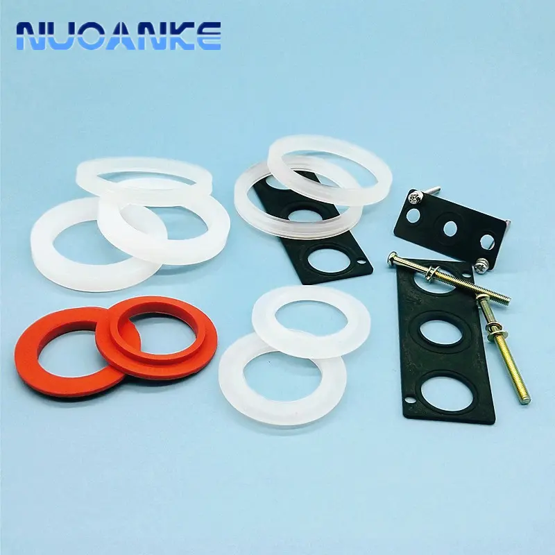 Nhiệt Chống Lại FPM NBR Silicone PTFE Cao Su Hình Chữ Nhật Vòng Tròn Con Dấu Cao Su Phẳng Máy Giặt Gasket Seal