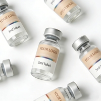 Étiquettes autocollantes en vinyle de qualité supérieure 3ml 5ml 10ml pour la poudre de peptides, l'industrie cosmétique