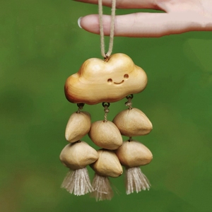 Wholesale Handmade Natural Seed Pod Sound Healing Chime, Fruit Shell <b>Car</b> Hanging <b>Ornament</b> For Yoga Meditation Gift - Product Image 5