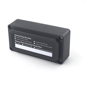 Amomd DC 48V <span class=keywords><strong>300A</strong></span> 4-polige Hochleistungs-Stromschiene für Marine und Wohnmobile, Verzinnte Kupferschiene für Wohnmobile und Boote - Product Image 1