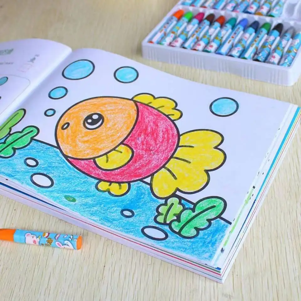 Custom Painting Tekening Kids Boeken Activiteit Educatieve Kleurboeken Voor Kinderen Volwassen Kleurboek