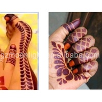 Autocollants de Tatouage Mehndi au Henné, Motif Fleur, pour Pieds et Mains – Modèles Adhésifs DIY