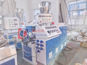Fortschritt liche Extrusion produktions linie zur Herstellung von Maschinen extrudern für PVC-UPVC-WPC-Rohre Verdrahtung kanäle <span class=keywords><strong>U</strong></span>-förmiger Schutz kabel kanal - Product Image 5