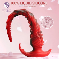 Tentacule Anal Butt Plug Adulte Anal Sexe Produit Taille En Option avec Forte Ventouse Base Butt Dilatateur Butt Plug