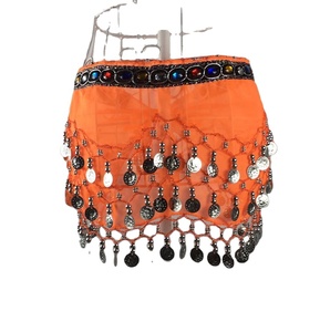 Bestdance-cinturón plateado de 3 filas para danza del vientre, bufanda de cadera, falda, envoltura de baile para <span class=keywords><strong>Kis</strong></span>, niña o adulto - Product Image 1