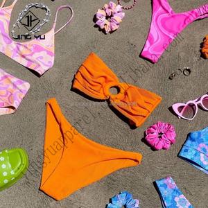 Custom Fashion Two Piece Bikini Eco Friendly Fabric <b>Swimsuit</b> Wholesale Swimwear - Product Image 4