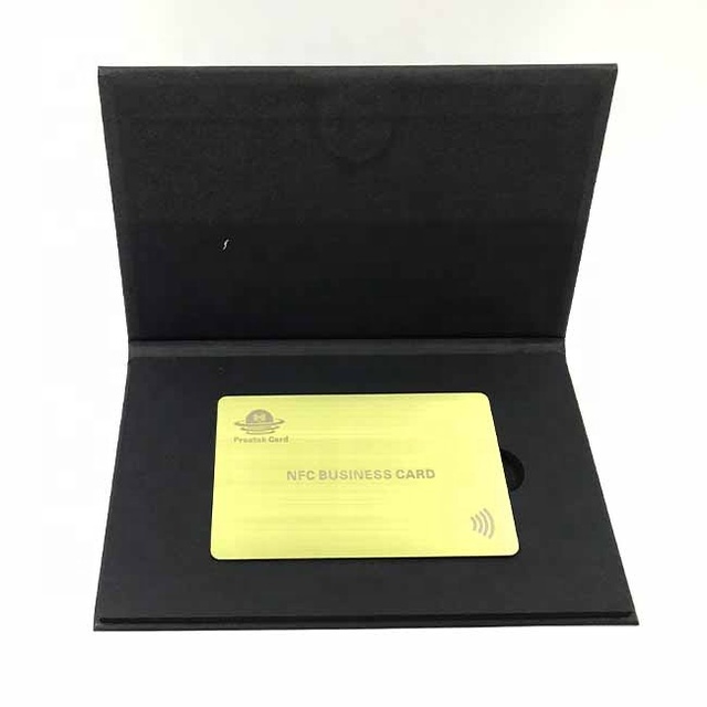 High Quality Custom Stainless Nfc 213 215 Metal Membership Business Card With Box