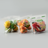 Sac d'emballage en plastique transparent micro-perforé personnalisé pour fruits Sac d'emballage pour raisins