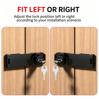 Serrure de haute qualité pour porte de placard, armoire, meuble de classement, réfrigérateur, tiroir – Sans perçage requis