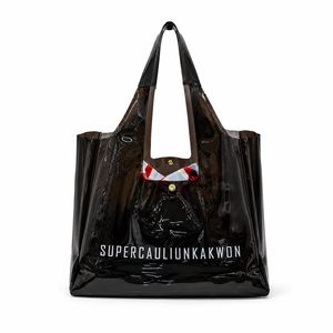 Luxury Clear PVC Tote <b>Bag</b> with Custom Branding <b>Large</b> Capacity Waterproof Shopping <b>Beach</b> Carryall Handbag Wholesale OEM - Product Image 3