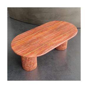 Newstar sang trọng thời trang Ý Hot Bán hiện đại travertine đá tự nhiên đồ nội thất phòng khách bằng đá cẩm thạch Bàn cà phê bàn ăn - Product Image 1