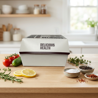 Boîte à hamburger en papier kraft biodégradable, écologique, résistante à la graisse, en matériaux recyclés, adaptée au micro-ondes, jetable