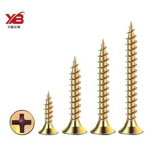 Tornillos autorroscantes empotrados en cruz avellanados resistentes al óxido y a la corrosión con revestimiento amarillo, rosca de doble <span class=keywords><strong>curso</strong></span>, perforación rápida para - Product Image 2