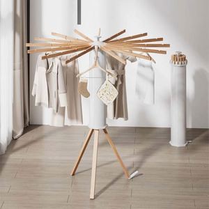 Séchoir à linge pliable portable, adapté à l'intérieur et à l'extérieur, rangement dissimulé, léger et pliable - Product Image 3