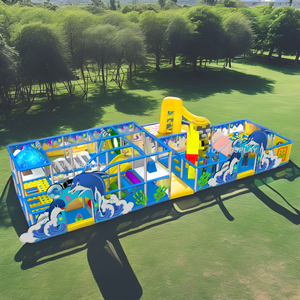 Домашняя/уличная детская Мобильная игровая площадка из мягкого модульного стекловолокна с пластиком для дома и торгового центра, для аренды - Product Image 3