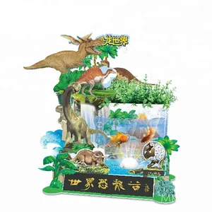 Ept Dinosaurus Thema Mini Fish Tank Eva Puzzel Spelletjes Voor Kinderen