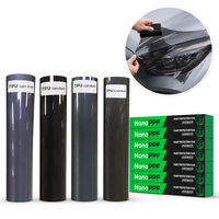 Film de protection pour phares de voiture NANOPPF Skylight Film Light Black TPU PPF 1.52*15m, film de protection pour phares de voiture, film TPU pour phares de voiture