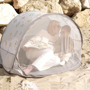 Carpa de Playa Infantil Automática, Ligera, Rosa, para Picnic, Viajes, con Protección Solar, para Jugar en la Playa - Product Image 1