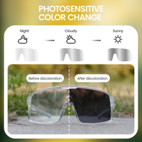 Nouvelles lunettes de soleil sport photochromiques de haute qualité, coupe-vent, pour l'alpinisme, avec logo personnalisé, pour le cyclisme sur route et la course en extérieur