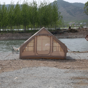 Carpa Inflable con Ventana de Techo, Carpa Inflable Impermeable de Tela Oxford para Acampar al Aire Libre en Familia, para Senderismo - Product Image 2