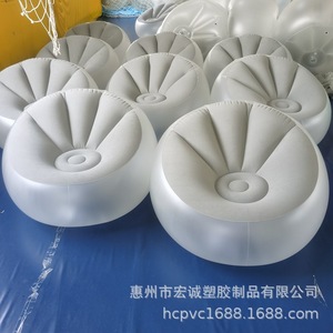 <b>Inflatable</b> <b>Sofa</b> Single Person Lazy Chair 90x90cm Grey PVC Illuminated <b>Sofa</b> Home Use - Product Image 2