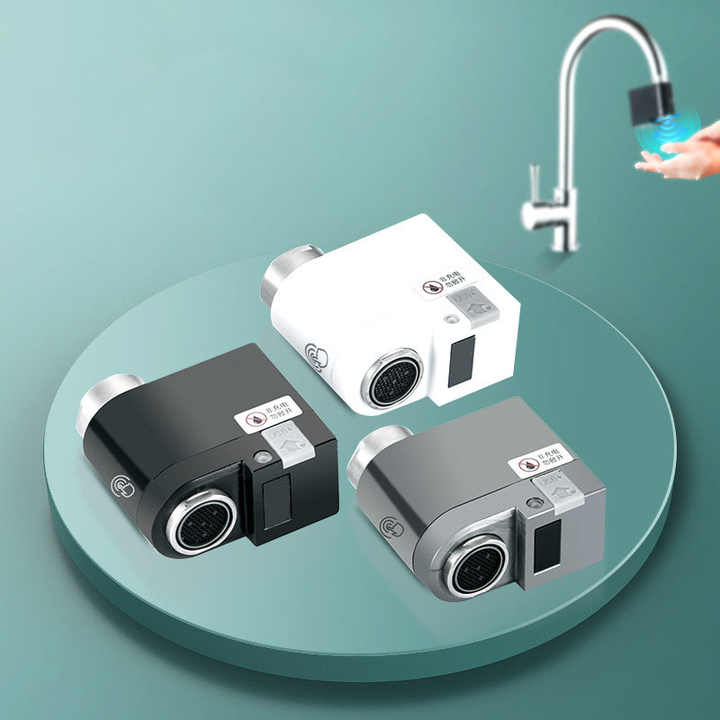 Touchless Faucet Adapter for Kitchen Bathroom Sink Smart Sensor Faucet With Anti-Overflow Protection Easy to Install