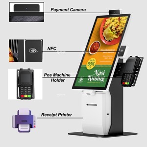 Kiosco de Autoservicio con Pantalla Táctil de 21.5 Pulgadas para Recepción de Efectivo y Pago, con SDK, NFC y Escaneo de Códigos QR para Restaurantes - Product Image 2