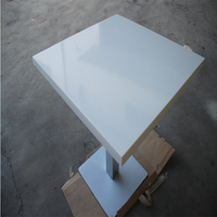 Vente en gros de tables à manger en marbre Prix d'usine Table à manger en béton avec base en acier inoxydable