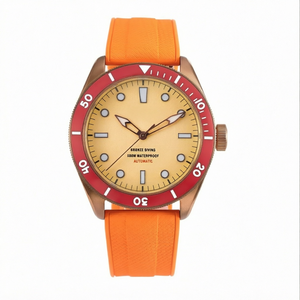 Montre automatique de luxe pour homme, personnalisée en usine, en bronze, avec réserve de marche et aiguilles lumineuses, vente en gros - Product Image 1