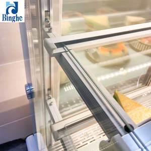 2022 Offre Spéciale vitrine de gâteau réfrigérée à température unique petit réfrigérateur d'affichage de gâteau avec porte en <span class=keywords><strong>verre</strong></span> lumière LED en <span class=keywords><strong>verre</strong></span> - Product Image 4