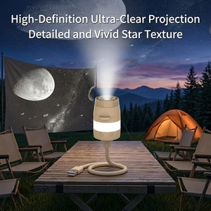 Proyector de Galaxia USB para Niños con 13 Películas, Mapa del Cielo Astronómico Educativo, Lámpara Nocturna Giratoria de <span class=keywords><strong>Luna</strong></span> y Estrellas de 8 Colores para Navidad - Product Image 3