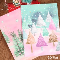 JAI IMAN 24 feuilles d'autocollants personnalisés sur le thème de la forêt de Noël, autocollants décoratifs pour scrapbooking