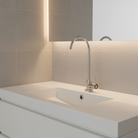 Nouvelle Arrivée Robinet Purificateur d'Eau Froide par Osmose Inverse en Acier Inoxydable, Monocommande Manuelle, Rotation à 360 Degrés pour Usage Domestique