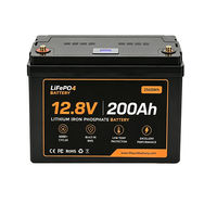 Huisaccu Off Grid 12.8V 200Ah LiFePO4 Deep Cycle Batterij Bluetooth BMS 6000 Cycli Graad A 2560Wh