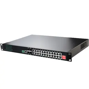 Rackmount управляемый коммутатор PoE L2 + 24 порта 10/100/1000 т 802.3at + 4 порта 1000X управляемый коммутатор SFP 24 порта poe 1000 Мбит/с