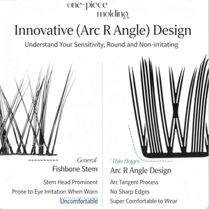ขนตาปลอมสไตล์มังงะแบบเส้นบางเบา นุ่มสบาย เหมาะสำหรับมือใหม่ ขายส่ง - Product Image 5