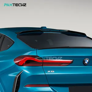 Paktechz Khô Sợi Carbon Bộ Phận Cơ Thể Kit Mái Spoiler Phía Sau Cánh Cho BMW X6 G06 LCI 2024 Facelift