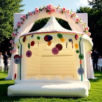 Château gonflable personnalisé de différentes couleurs, château gonflable pour mariage en plein air, château gonflable commercial, châteaux gonflables pour sauter