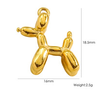 Manne Mode DIY Bijoux Accessoires Mignon Dessin Animé Fruit Champignon Kitty Chat En Acier Inoxydable Or Charmes