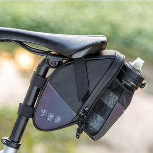 Bolsa para Sillín de Bicicleta con Porta Botella de Agua, Bolsa Multifuncional para Asiento de Bicicleta, Accesorios de Almacenamiento para Ciclismo de Montaña y Carretera - Product Image 1