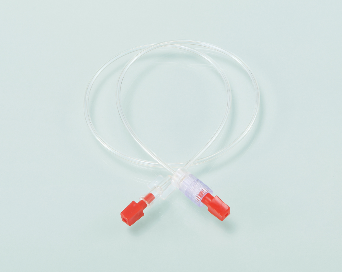 Conjunto de extensión de infusión estándar iv de plástico de diámetro 5.4mm y longitud 100cm