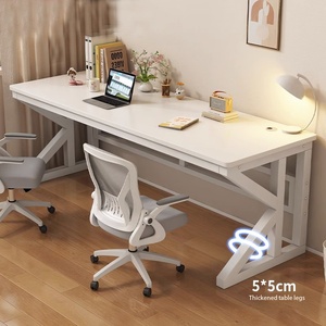 Bureau d'écriture moderne <span class=keywords><strong>et</strong></span> simple avec trous de gestion, plusieurs tailles, robuste, pour la maison, le bureau, la chambre ou l'étude - Product Image 4